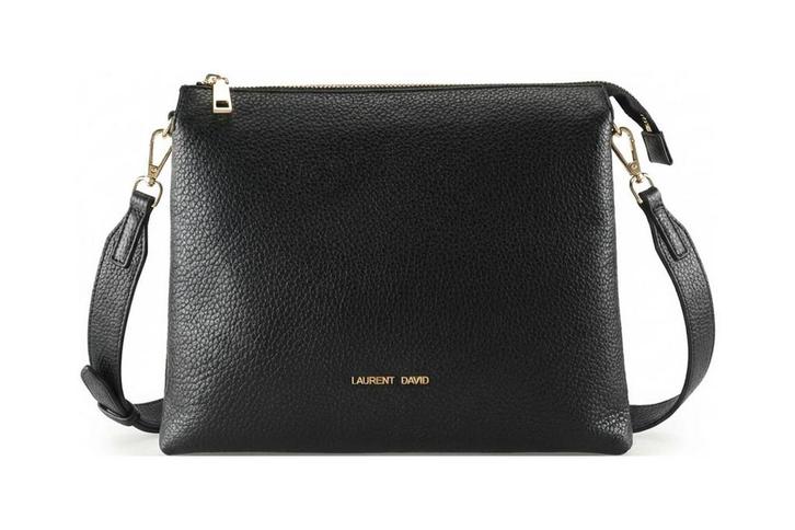 Laurent David Schoudertas in maat standaard Zwart, Sieraden, Tassen en Uiterlijk, Tassen | Damestassen, Zwart, Zo goed als nieuw