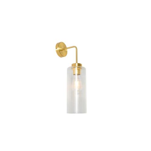 Art Deco wandlamp goud met glas - Laura, Huis en Inrichting, Lampen | Wandlampen, Nieuw, Glas
