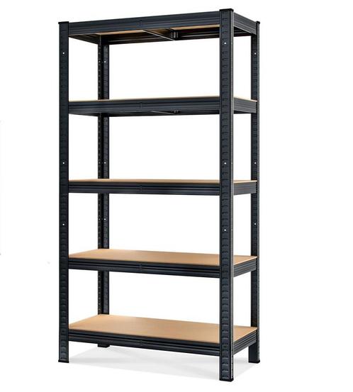 Stellingkast boutloos Zwart 180x90x40cm tot 875kg (Meubelen), Huis en Inrichting, Kasten | Televisiemeubels, Nieuw, Verzenden