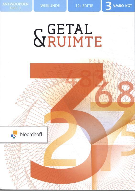Getal ampamp Ruimte 3 vmbo kgt Anwtoorden deel 9789001575946, Boeken, Studieboeken en Cursussen, Zo goed als nieuw, Verzenden