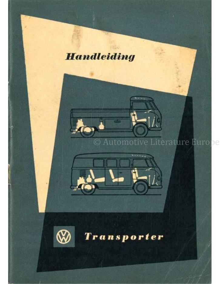 1961 VOLKSWAGEN T1 TRANSPORTER INSTRUCTIEBOEKJE NEDERLANDS, Auto diversen, Handleidingen en Instructieboekjes