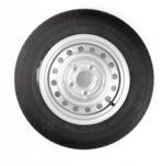 Compleet wiel 155R13 band + velg mercedes steek 5x112 -, Ophalen of Verzenden, Nieuw