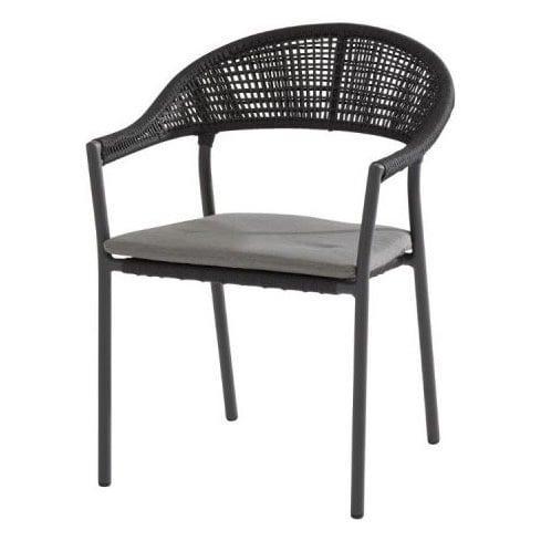 Sienna dining tuinstoel stapelbaar rope antraciet Taste4SO, Tuin en Terras, Tuinstoelen, Nieuw, Ophalen of Verzenden
