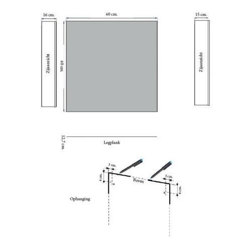 Spiegelkast Sanicare Qlassics 60 cm 1 Deur Hoogglans Wit, Doe-het-zelf en Verbouw, Sanitair, Ophalen of Verzenden