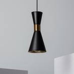 Hanglamp zwart Jagger modern zwart goud e27 fitting FOIR, Huis en Inrichting, Lampen | Hanglampen, Nieuw, Verzenden