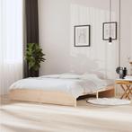 vidaXL Bedframe massief hout 180x200 cm, Huis en Inrichting, Slaapkamer | Bedden, Eenpersoons, Bruin, Verzenden, Nieuw