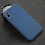 iPhone X Ultraslim Silicone Hoesje TPU Case Cover Navy, Verzenden, Nieuw