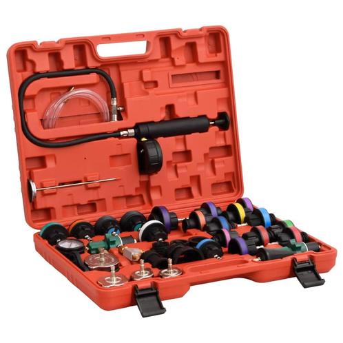 vidaXL Druktester voor koelsysteem 52x40,5x9,5 cm rood, Doe-het-zelf en Verbouw, Gereedschap | Handgereedschap, Nieuw, Verzenden