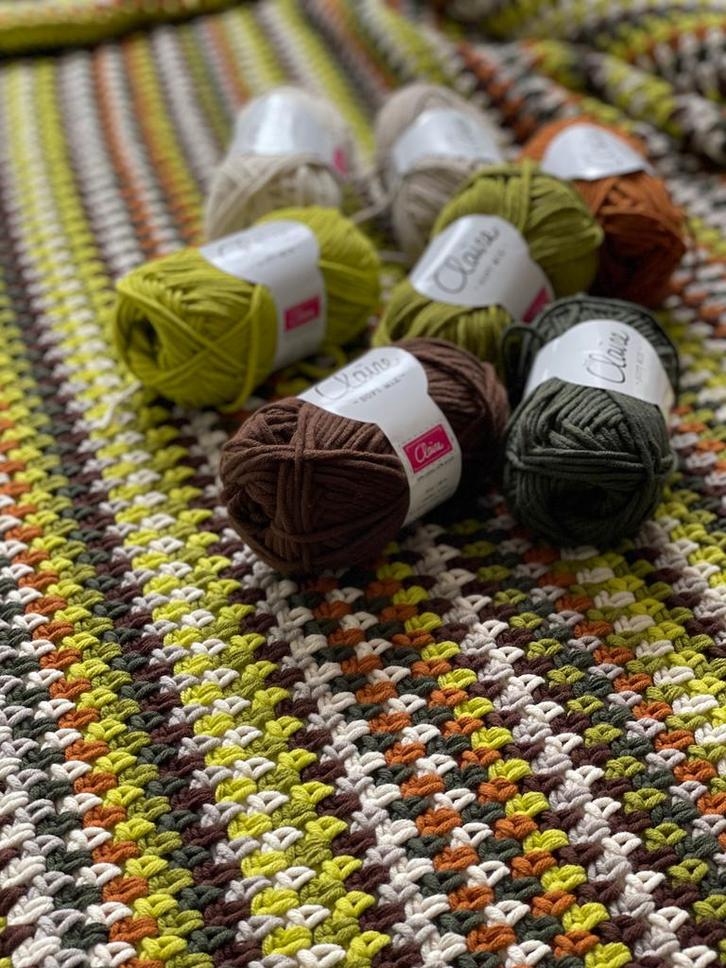 Haakpatroon byClaire Seizoensdeken Herfst, Hobby en Vrije tijd, Breien en Haken, Breien of Haken, Nieuw, Wol of Garen, Ophalen of Verzenden