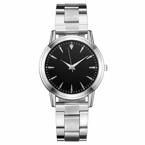 Fako® - Dameshorloge - Stalen Band - Diamond - Ø 30mm -, Sieraden, Tassen en Uiterlijk, Horloges | Dames, Verzenden