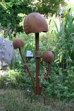 sculptuur, GARDEN DECORATION MUSHROOMS - 70 cm - IJzer, Antiek en Kunst