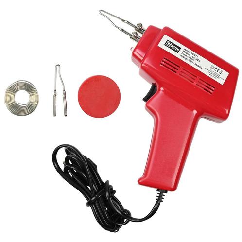 Benson Elektrisch soldeerpistool - 100 Watt - Rood - Incl..., Doe-het-zelf en Verbouw, Gereedschap | Lasapparaten, Nieuw, Ophalen of Verzenden