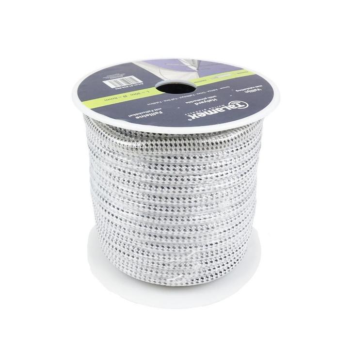 Talamex Vallijn met valsluiting, wit-zwart, 8 - 10 - 12mm-12, Watersport en Boten, Accessoires en Onderhoud, Nieuw, Ophalen of Verzenden