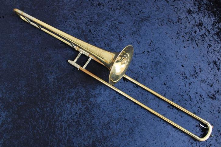 Olds Special Trombone 1955-1956, Muziek en Instrumenten, Blaasinstrumenten | Trombones, Tenor, Gebruikt, Met koffer, Ophalen of Verzenden