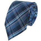 Blauwe stropdas met ruiten - GRATIS ACHTERAF BETALEN, Kleding | Heren, Stropdassen, Nieuw, Met patroon, Blauw, Losse Blouse Kraagjes
