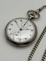 Schweizer 800 Silber Taschenuhr - Chronograph - swiss made -, Nieuw