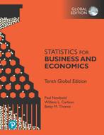9781292436845 Statistics for Business and Economics, Glob..., Paul Newbold, Zo goed als nieuw, Verzenden