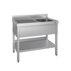 GGM Gastro | Spoeltafel ECO - 1000x700mm - met bodemschap &, Verzenden, Nieuw in verpakking, RVS Meubilair