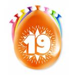 Ballonnen 19 Jaar Meerkleurig 30cm 8st, Verzenden, Nieuw