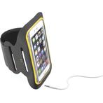Cellular Line Armband fitness, tot 5.2, microfiber, zwart, Ophalen of Verzenden, Zo goed als nieuw