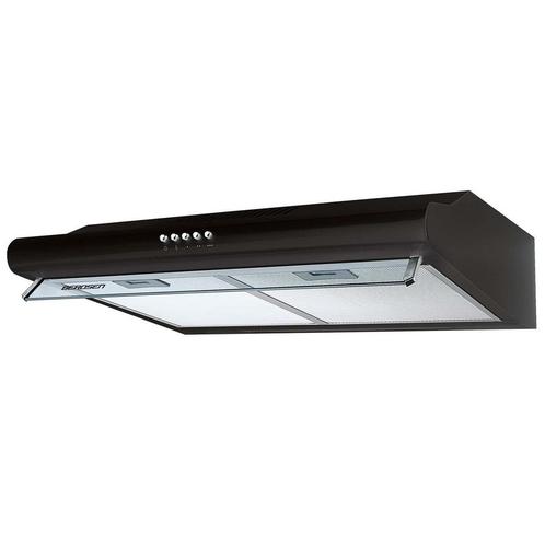 Zwarte Onderbouw Afzuigkap 60cm Berdsen - tweedekansje!, Witgoed en Apparatuur, Afzuigkappen, Inbouw, Recirculatie, Nieuw, Onderbouw afzuigkap