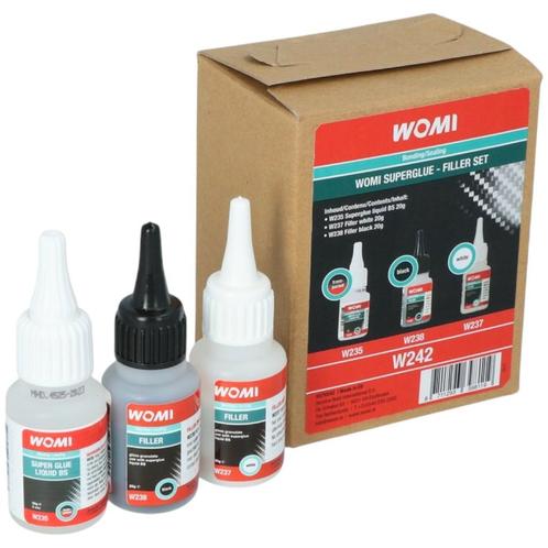 Womi W242 Secondelijm Filler Set 3-Delig, Auto diversen, Onderhoudsmiddelen, Verzenden