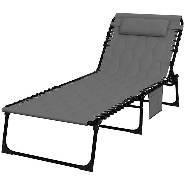 TRUUSK Ligstoel Tuinstoel - Inklapbaar met Kussen - Weerbest, Tuin en Terras, Overige Tuin en Terras, Nieuw, Verzenden