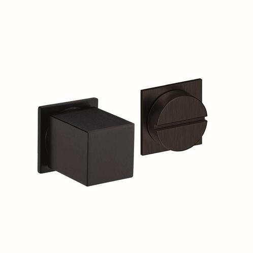 WC-garnituur Shuffle minimal 2mm vierkant - zwart, Doe-het-zelf en Verbouw, Hang- en Sluitwerk, Nieuw, Verzenden