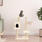 vidaXL Kattenmeubel met sisal krabpalen 82,5 cm crèmekleurig, Verzenden, Nieuw