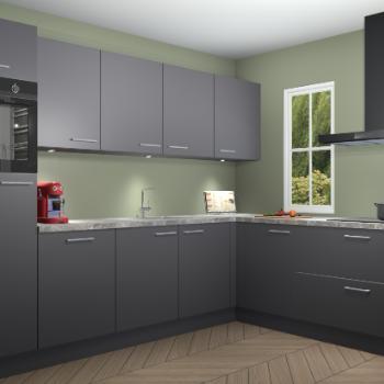 Onyxgrijze keuken Paramaribo 11520, Huis en Inrichting, Keuken | Complete keukens, Verzenden