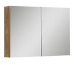 Spiegelkast Cuba 100 x 16 x 72 cm Eiken Spiegelkast, Huis en Inrichting, Badkamer | Badkamermeubels, Verzenden, Nieuw, Spiegelkast