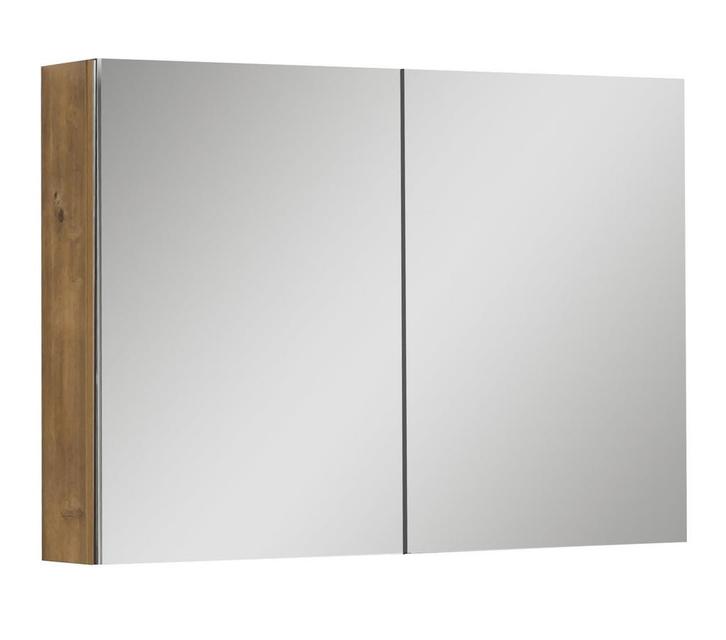 Spiegelkast Cuba 100 x 16 x 72 cm Eiken Spiegelkast, Huis en Inrichting, Badkamer | Badkamermeubels, Nieuw, Spiegelkast, Verzenden