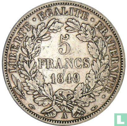Frankrijk 5 francs 1849 (Ceres - A - hand en hondenkop), Postzegels en Munten, Munten | Europa | Niet-Euromunten, Losse munt, Goud