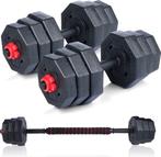 2dekans | Umbro Halterset - 20 KG - Verstelbare Dumbells en, Sport en Fitness, Fitnessmaterialen, Ophalen of Verzenden, Zo goed als nieuw