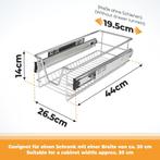 Telescopische Lade - 30 cm kast - inclusief rails – RVS, Verzenden, Nieuw