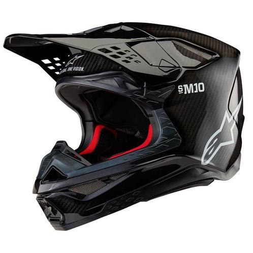 Alpinestars Supertech S-M10 Solid Helmet Ece 22.06 Black, Motoren, Kleding | Motorhelmen, Offroadhelm, Heren, S, Nieuw met kaartje
