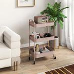 Multifunctionele Trolley Keukentrolley, 3 Planken, 4 Wielen,, Verzenden, Nieuw