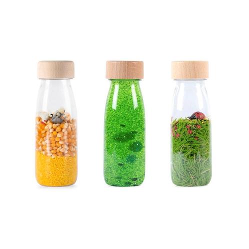 Petit Boum - Set van 3 Sensorische flessen - Life, Kinderen en Baby's, Speelgoed | Overig