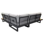 Ravenna platform hoek loungeset 4 delig antraciet aluminium, Ophalen of Verzenden, Nieuw, Aluminium