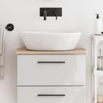 vidaXL Wastafelblad 60x40x1,5 cm massief beukenhout, Huis en Inrichting, Keuken | Keukenelementen, Verzenden, Nieuw, Bruin