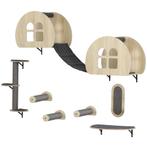 TRUUSK Katten Klimmuur Set - 7-delig - Met Sisalpaal, Ladder, Dieren en Toebehoren, Katten-accessoires, Verzenden, Nieuw