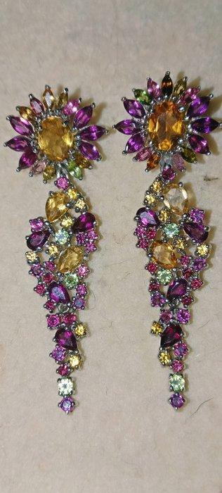 Zonder Minimumprijs - Oorbellen Zilver Gemengde edelstenen -, Sieraden, Tassen en Uiterlijk, Oorbellen