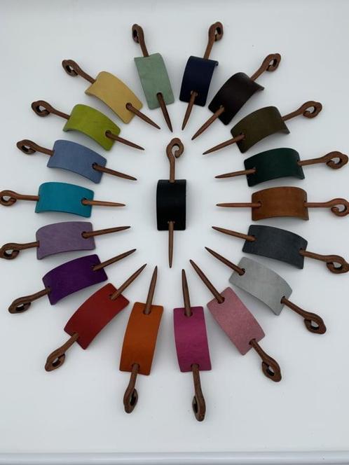 Lederen Haar pin /haar speld. 19 verschillende kleuren, Auto-onderdelen, Overige Auto-onderdelen, Nieuw, Ophalen of Verzenden