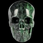 Zoisiet 681 g Afrikaanse smaragd- groene zoisiet schedel-, Verzamelen