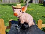 Beeld, Large iron Pig - 22 cm - IJzer - 2025