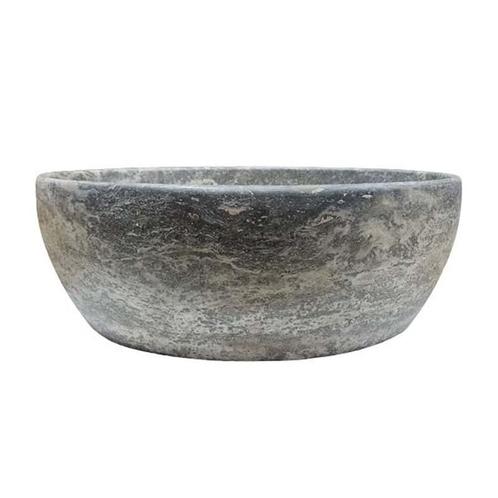 Sani Royal Waskom Rond Marmer Silver Travertin met, Doe-het-zelf en Verbouw, Sanitair