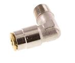 6mm x M 10 x 1 (conical) 90 graden L-verbinding Messing, Verzenden, Nieuw