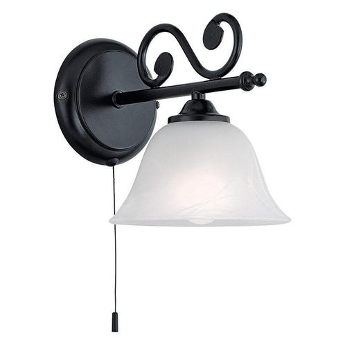 Malage wandlamp Landelijk / Klassiek Zwart / Wit, Huis en Inrichting, Lampen | Wandlampen, Nieuw, Glas, Ophalen of Verzenden