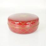 Vermiljoen lak Jikiro (voedselcontainer) - Gouden