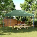 vidaXL Partytent inklapbaar pop-up 410x279x315 cm groen, Tuin en Terras, Verzenden, Nieuw, Partytent